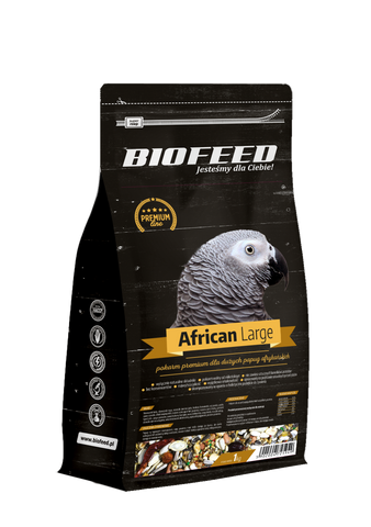 PREMIUM für große afrikanische Papageien 1kg - BIOFEED