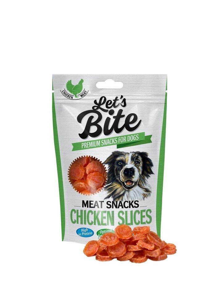 LET'S BITE MEAT SNACKS HÄHNCHENSCHEIBEN 80g - BRIT