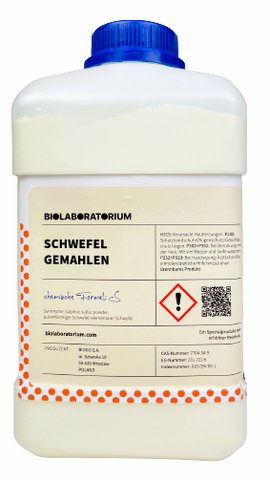 Gemahlener Schwefel 500g Biolaboratorium