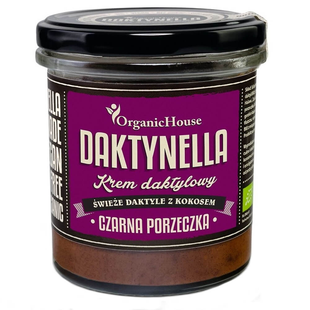 Crema de coco y dátiles con grosella negra sin gluten BIO 280 g - DAKTYNELLA