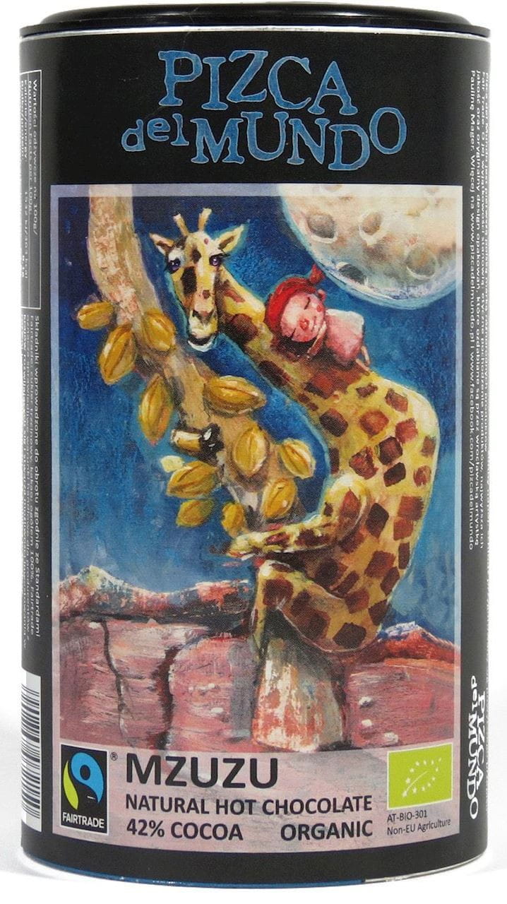 Mzuzu ζεστή σοκολάτα φυσική δίκαιου εμπορίου BIO 250 g - PIZCA DEL MUNDO