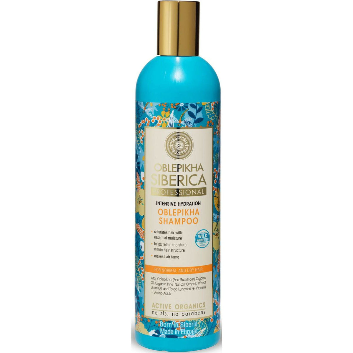 Šampon pro normální a suché vlasy s intenzivní hydratací 400 ml - OBLEPIKHA Siberica