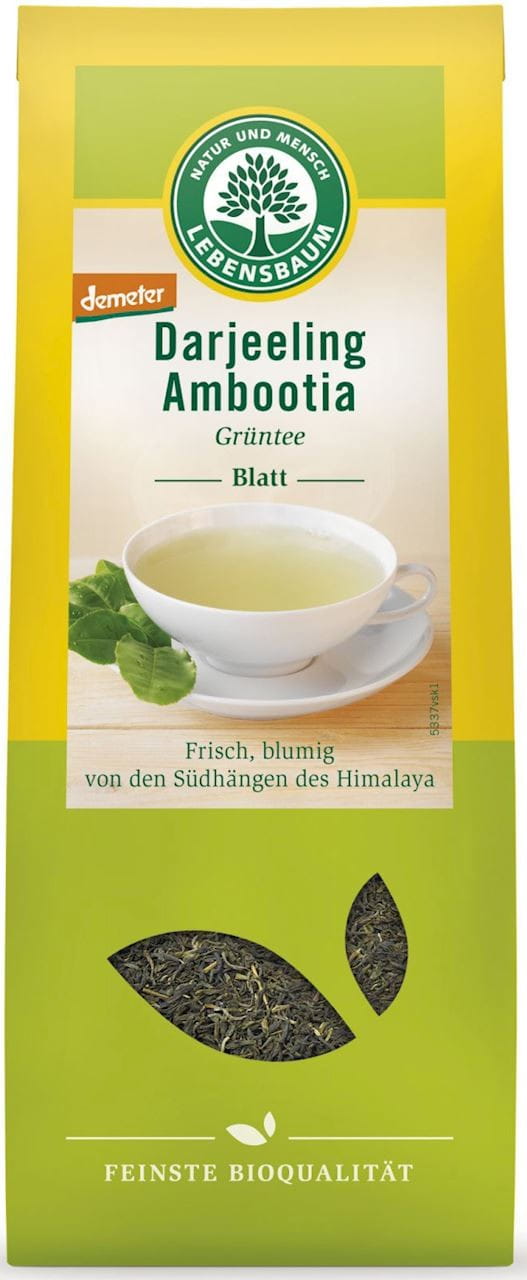 Darjeeling grüner Blättertee BIO 50 g - LEBENSBAUM