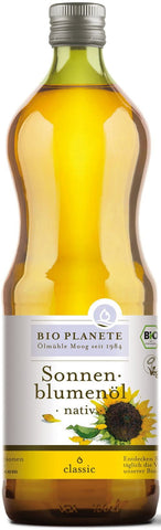 Unraffiniertes Sonnenblumenöl nativ BIO 1000 ml - BIO PLANETE