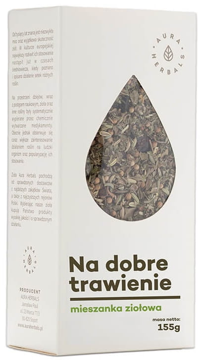 Tee a jó emésztésért, gyógynövényes keverék 155g AURA HERBALS