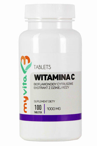 Vitamin C 1000 mg mit Hagebuttenextrakt und Bioflavonoiden 100 tab. MYVITA