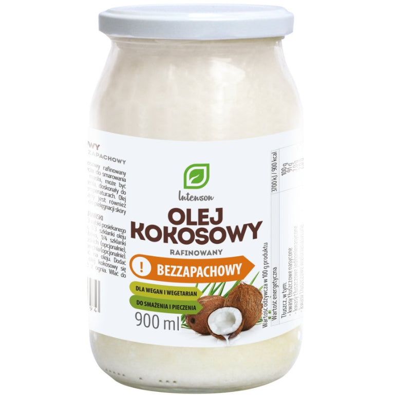 Unscented refined coconut oil 900ml INTENSON