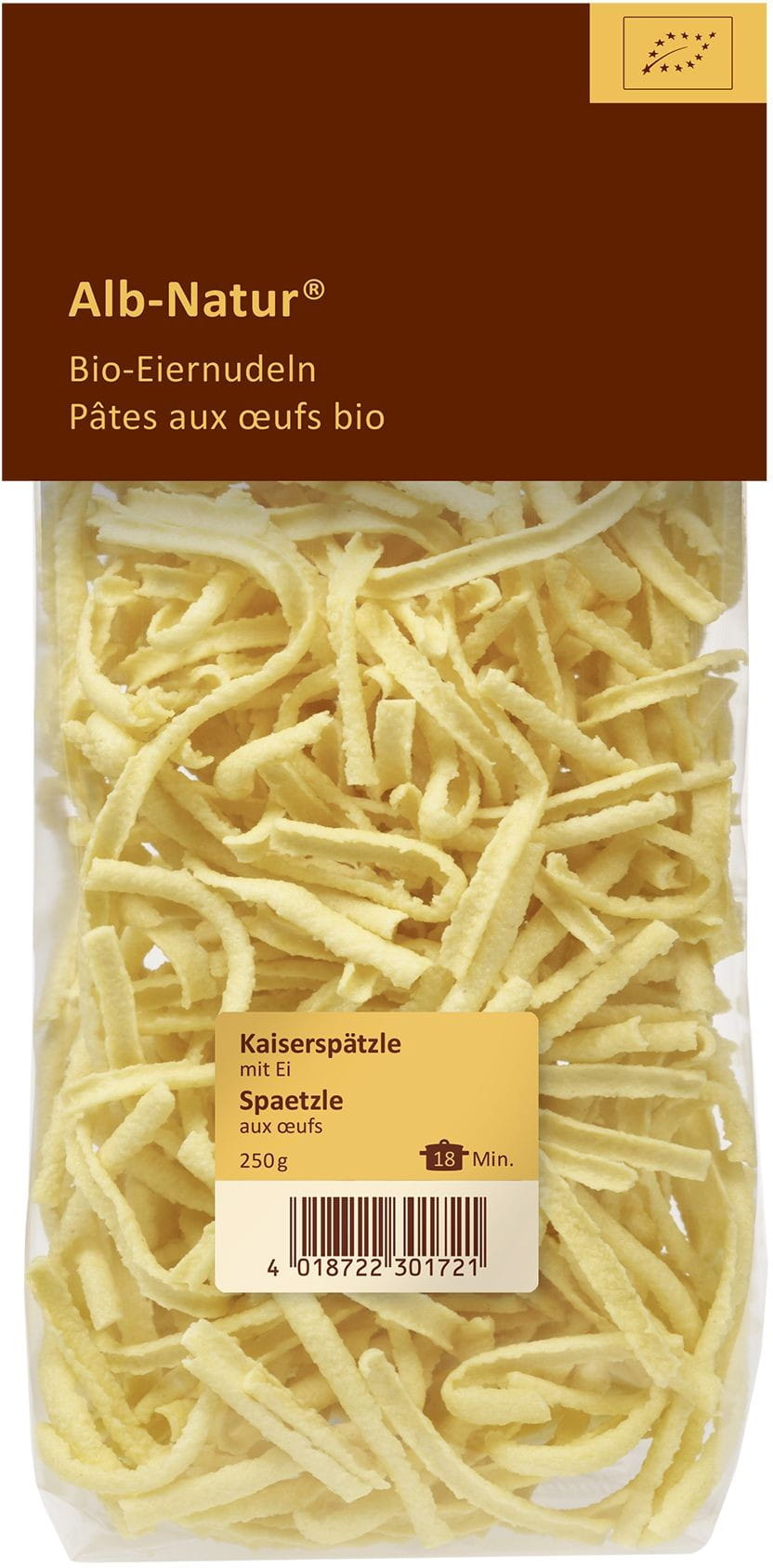 Mie (Semolina Telur) Spätzle Organik 250 g - ALB GOLD