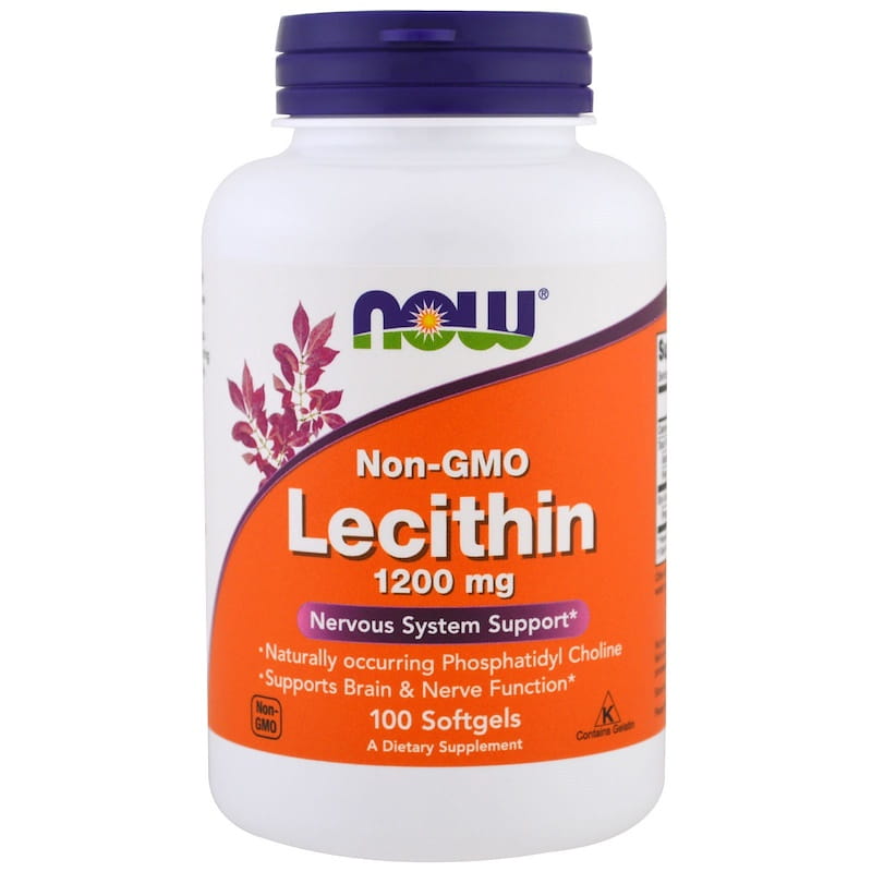 Lecitină 1200 mg Lecitină 100 Capsule NOW FOODS