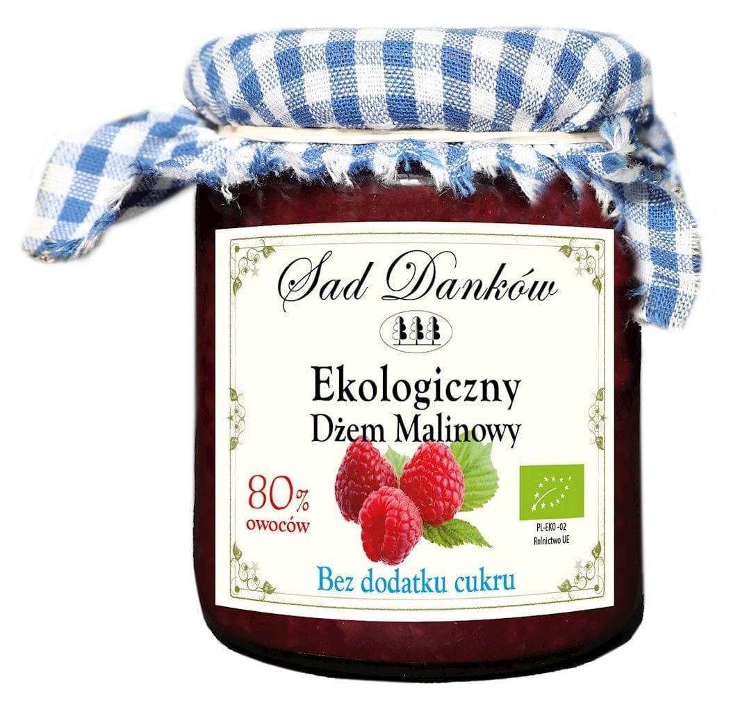 Malinová marmeláda bez cukru BIO 260 g - SAD DANKÓW