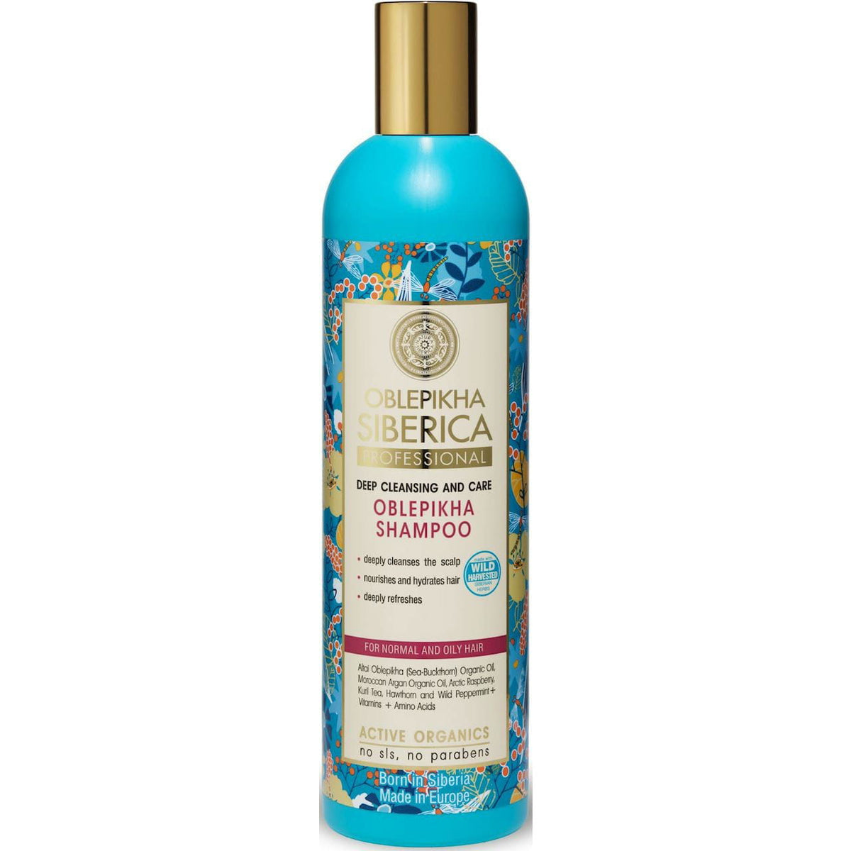 Šampon pro normální a mastné vlasy, čištění a ochrana 400 ml - OBLEPIKHA SIBERICA