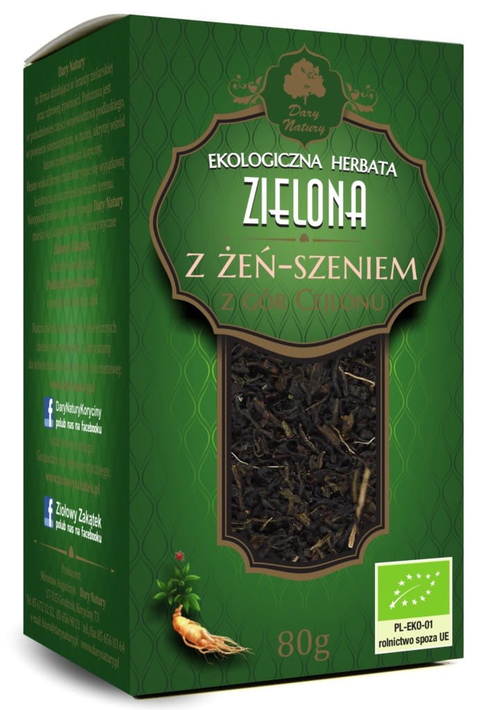 Zöld tea ginzenggel BIO 80 g - A TERMÉSZET AJÁNDÉKA