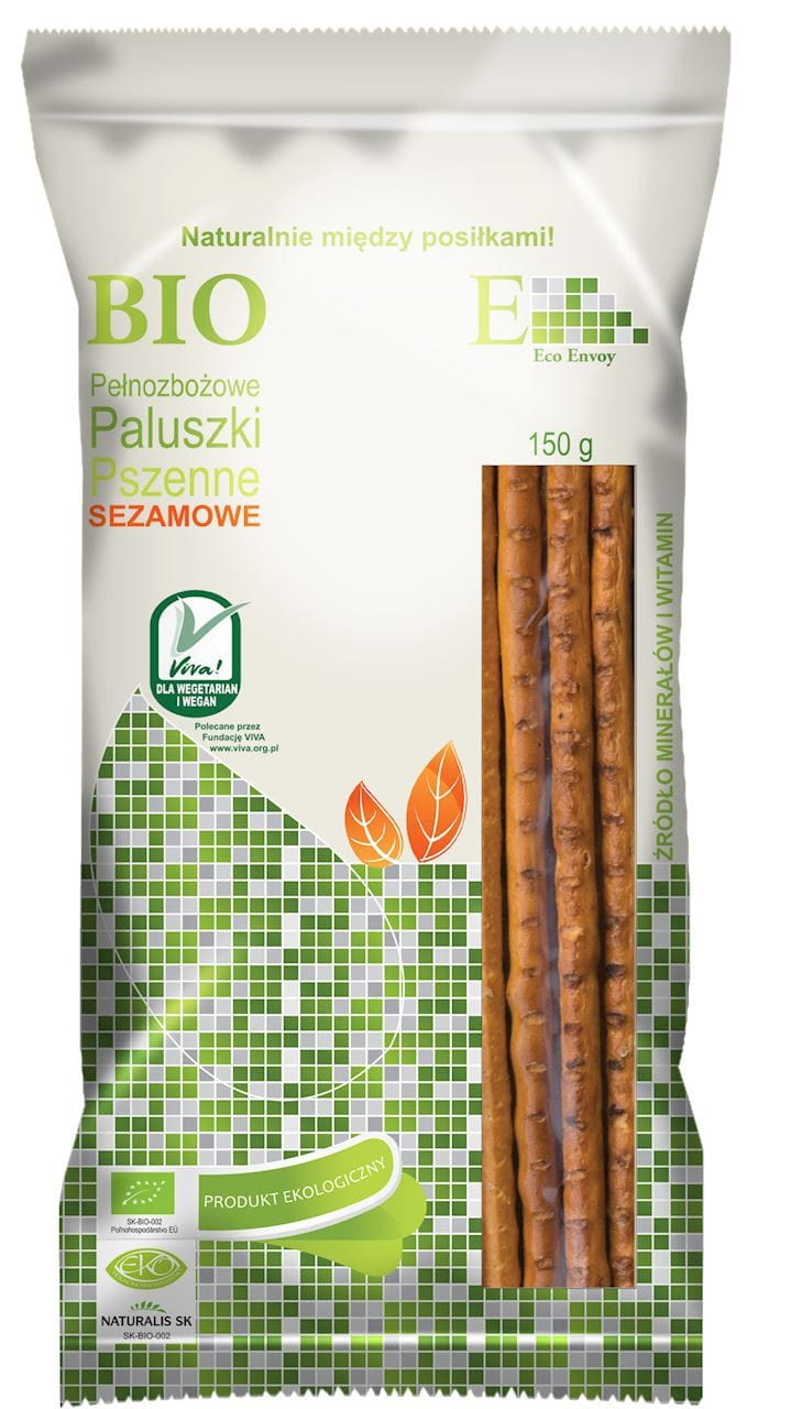 BIO Sticks med sesam 150 g - BIO ENVOY Sticks