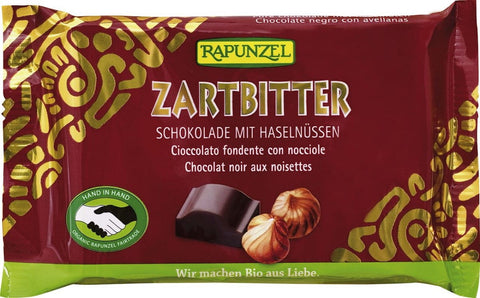 Bitterschokolade mit Nüssen BIO 100 g - RAPUNZEL