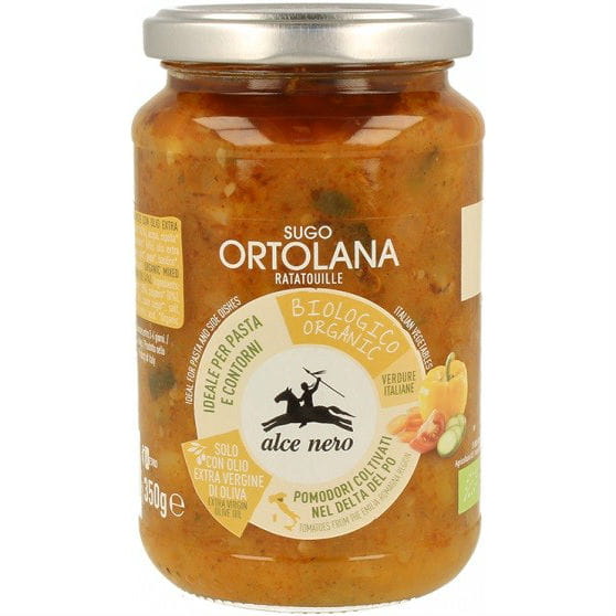 Σάλτσα λαχανικών Ρατατούι Βιολογική 350 g - ALCE NERO
