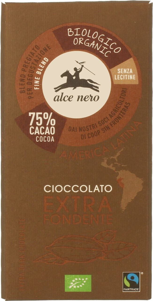 Fairtrade hořká čokoláda BIO 100 g - ALCE NERO