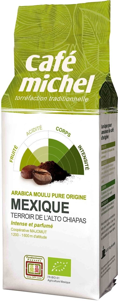 Cafea măcinată Arabica Mexic Fair Trade BIO 250 g - CAFE MICHEL