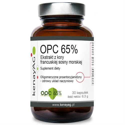 Chiết xuất vỏ cây thông biển Pháp OPC 65% 100mg 30 viên nang Kenay