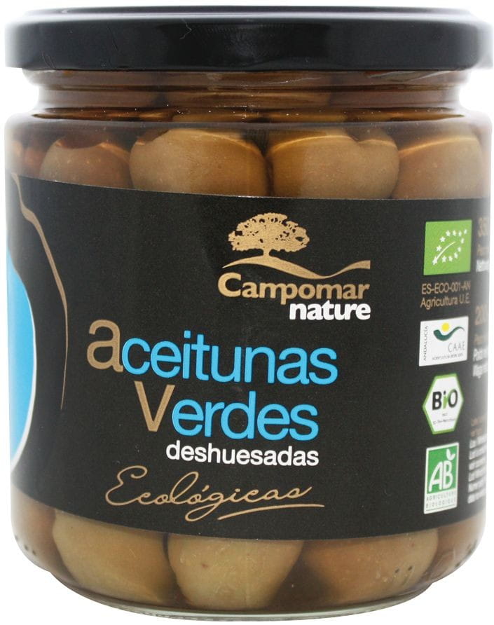 Olive verdi, denocciolate BIO 350 g - CAMPOMAR NATURE