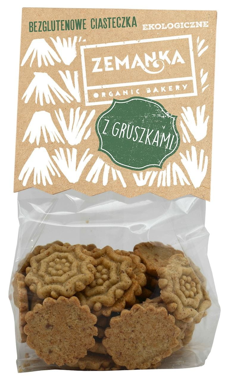 Bánh quy lê không chứa gluten hữu cơ 100 g - ZEMANKA