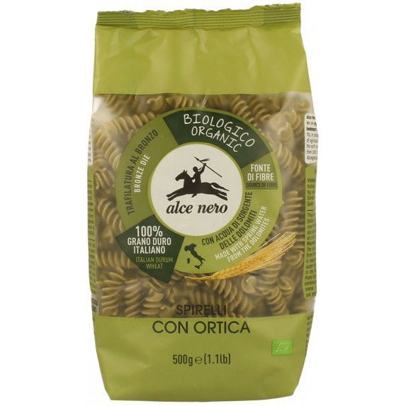 معكرونة (سميد مع نبات القراص) سبيريلي عضوية 500 غ - ألسي نيرو