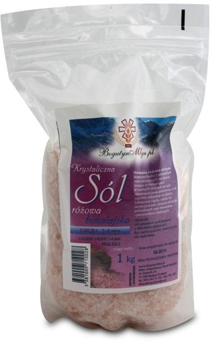 Pink Himalayan salt 1kg thick - BOGUTIN 