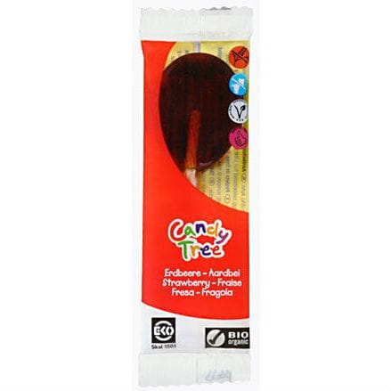 Glutenfrie jordbærklubber BIO 13 g - CANDY TREE