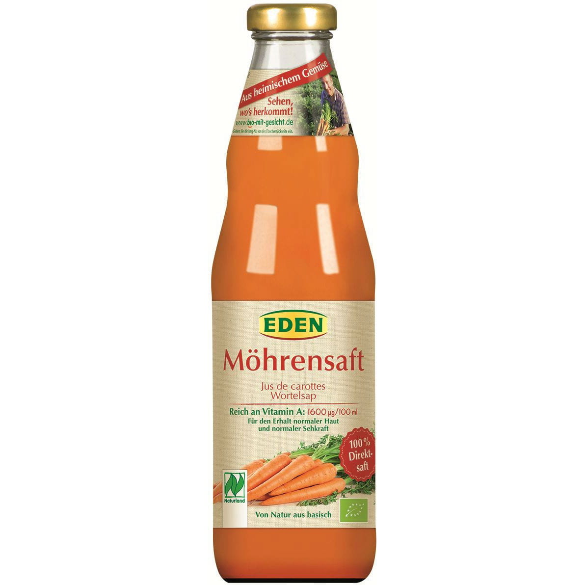 Karottensaft BIO 750 ml - EDEN