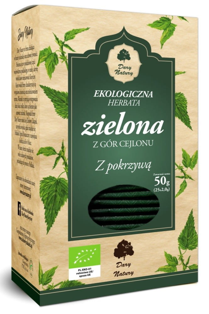 Zelený čaj s kopřivou BIO (25 x 2 g) - DARY PŘÍRODY
