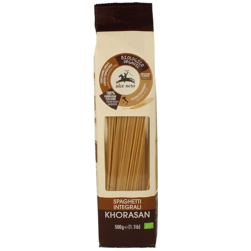 Pasta (Fullkorn Khorasan) Spaghetti EKO 500 g - ALCE NERO