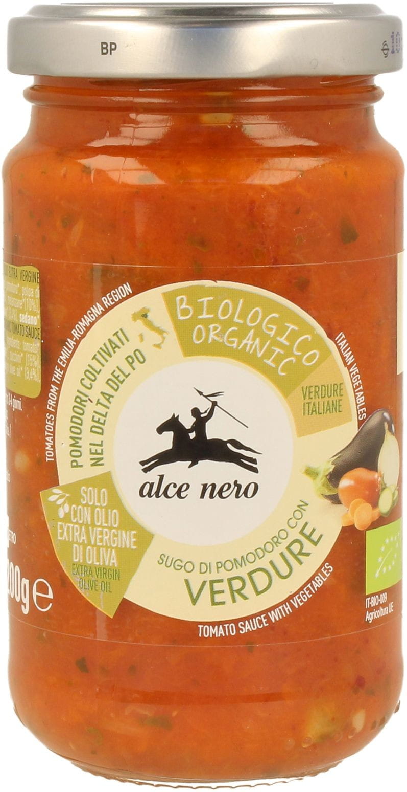 Vihannes-tomaattikastike (vihreä) BIO 350 g - ALCE NERO