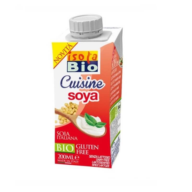 Panna da cucina di soia senza glutine BIO 200 ml ISOLA bio
