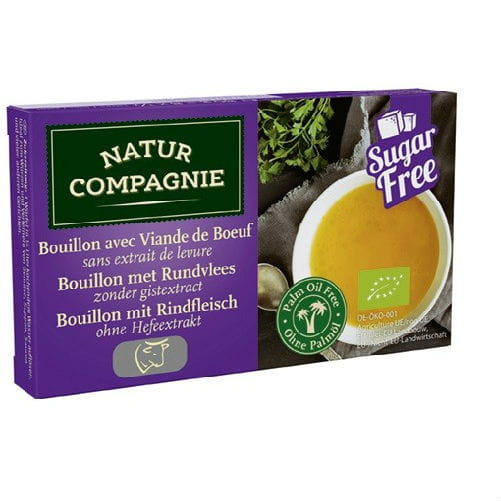 Broth - Beef cubes without added sugar ORGANIC 80 g - NATUR COMPAGNIE