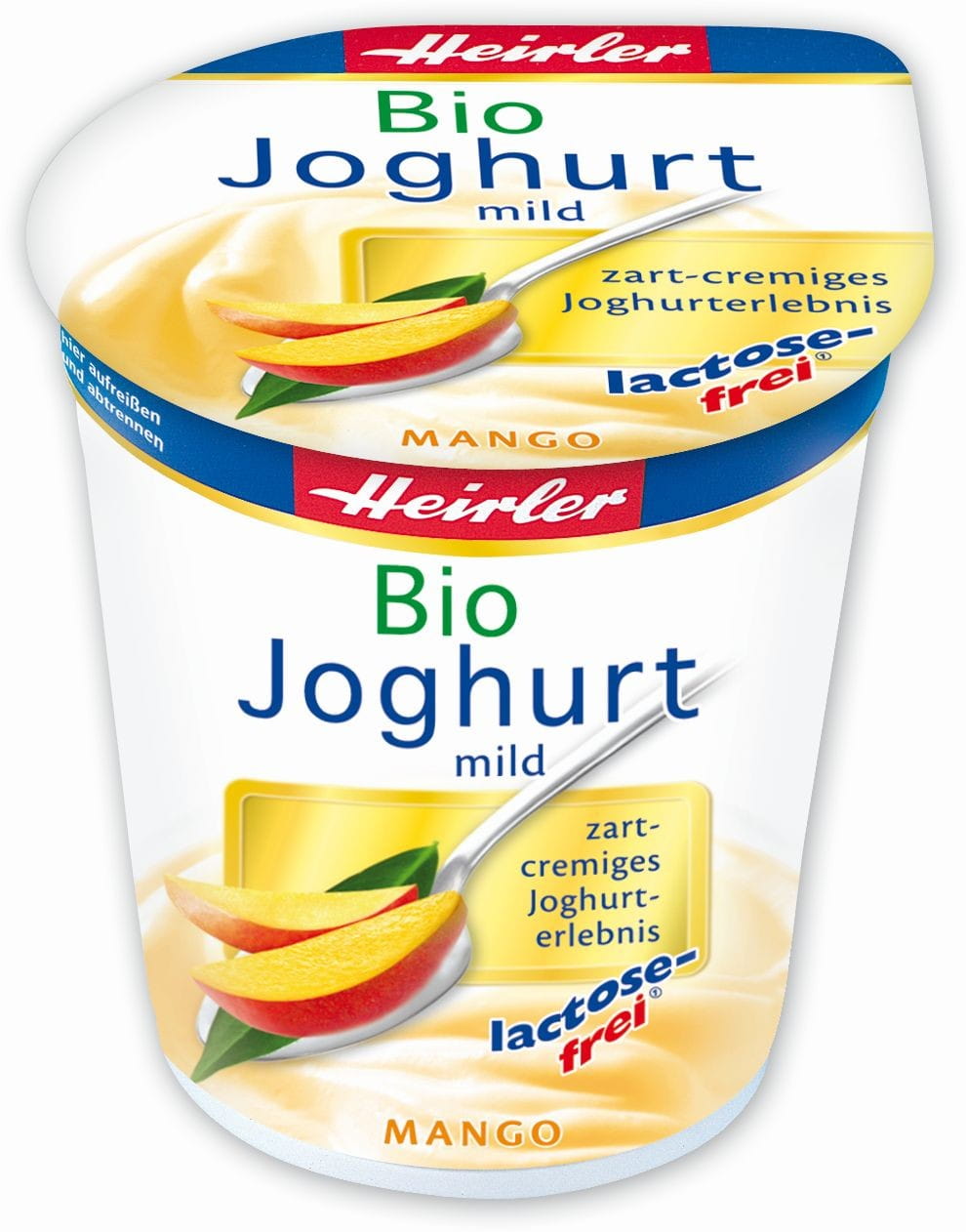 Yaourt à la mangue sans lactose 35% de matière grasse BIO 150 g - HEIRLER