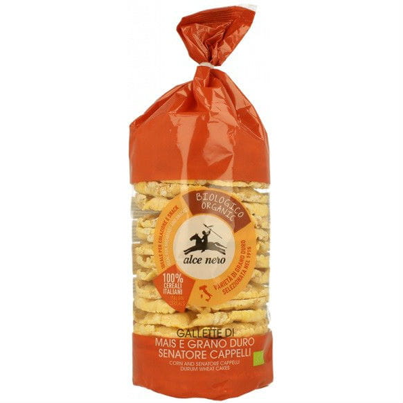 Corn waffles with durum wheat Senatore Cappelli ORGANIC 100 g - ALCE NERO