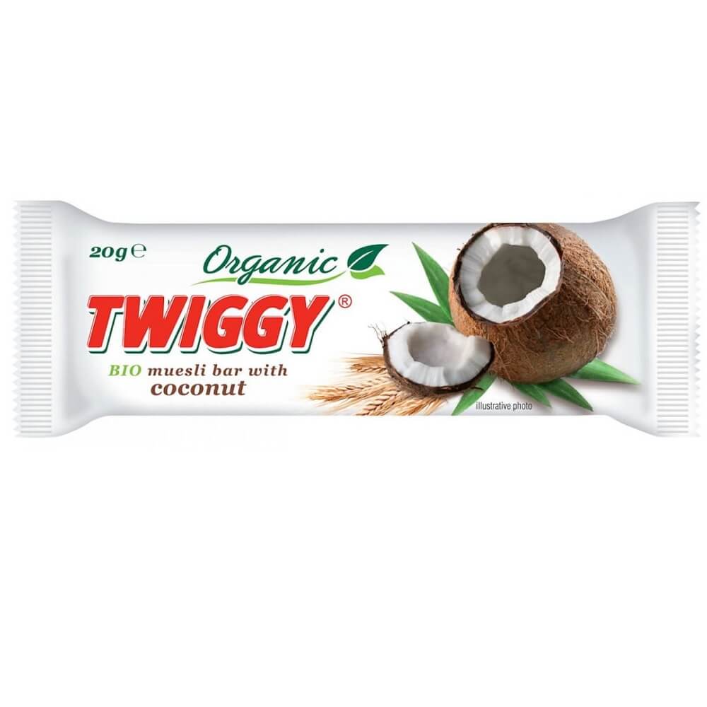 Bar Muesli dengan Kelapa BIO 20 g - TWIGGY