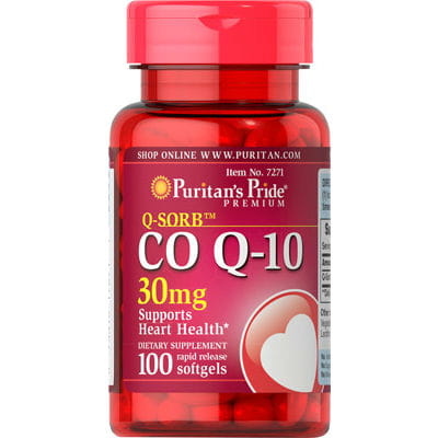 Coenzim Q10 30 mg pro Q10 100 capsule PURITAN'S PRIDE