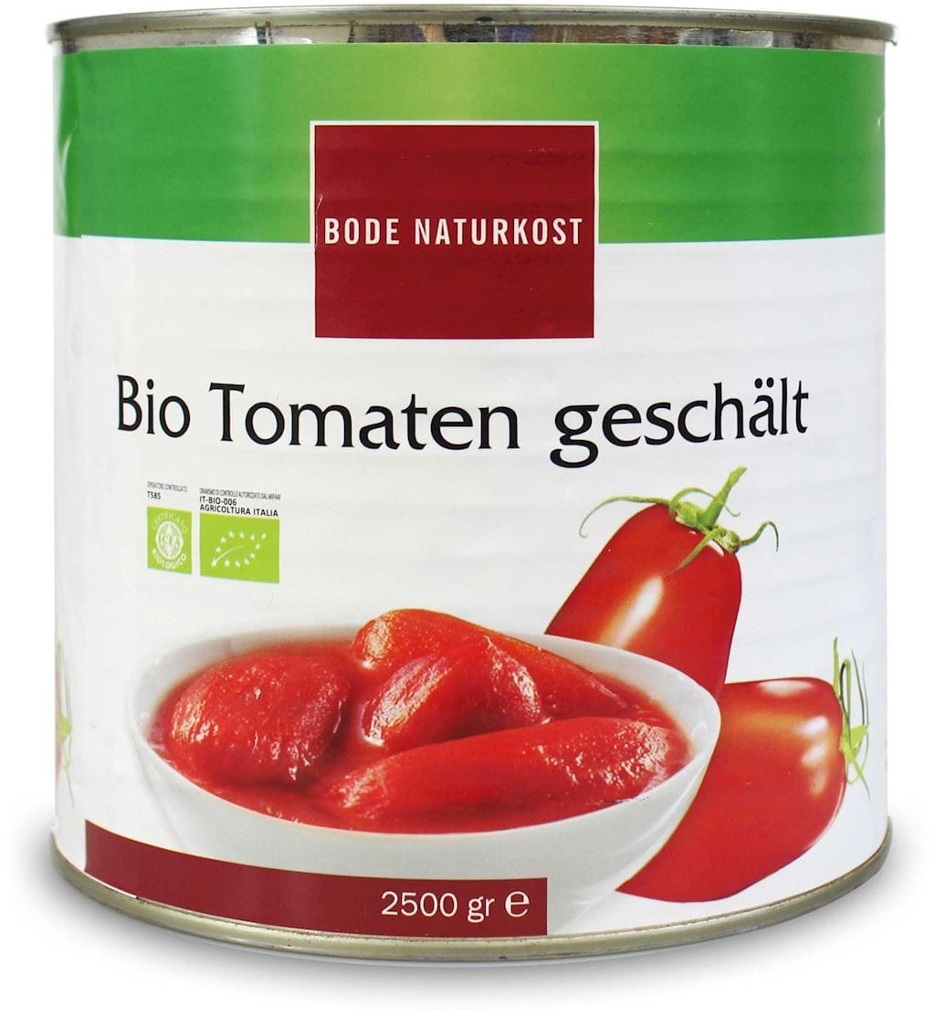 त्वचा रहित टमाटर BIO 25 kg - HORECA