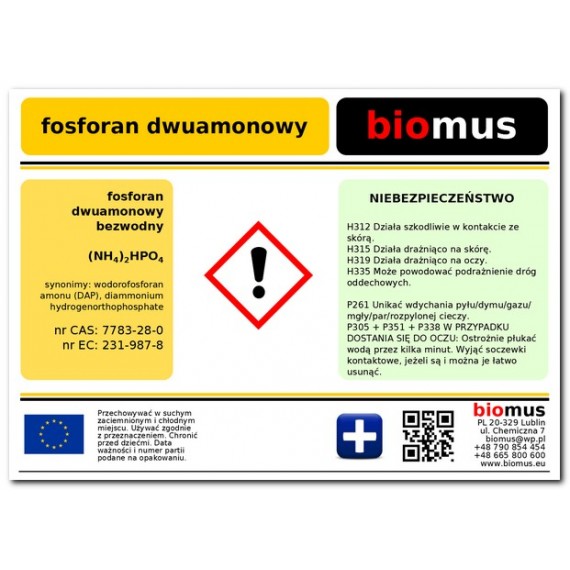 Diammoniumphosphat 25kg BIOMUS