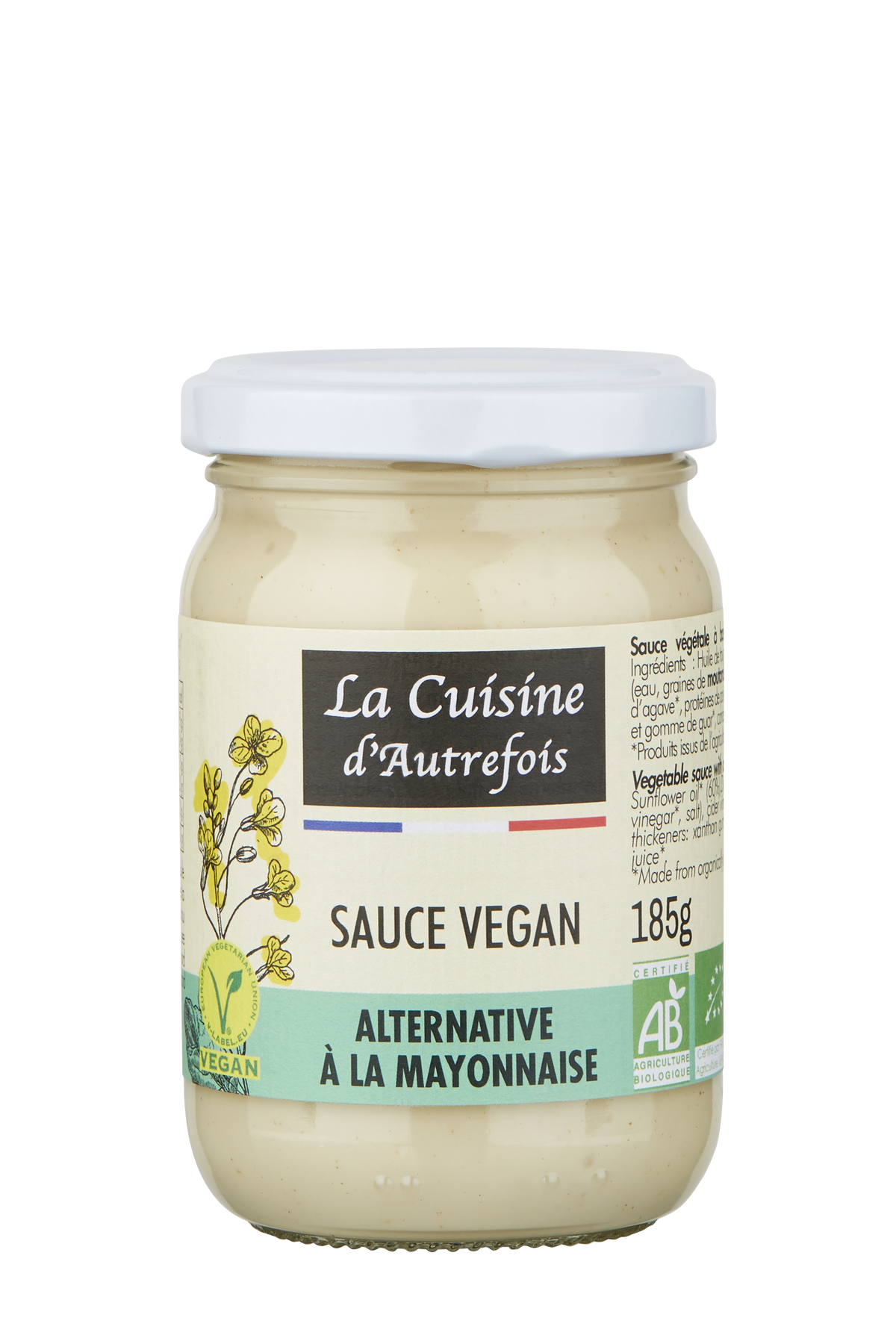 Veganská majonéza BIO 185 g - LA CUISINE D AUTREFOIS